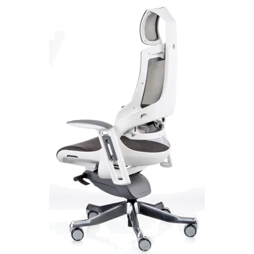 Кресло офисное Special4You Wau Charcoal Network White (E5319): Оснащение Подголовник, Подлокотники, С колесиками, С крестовиной