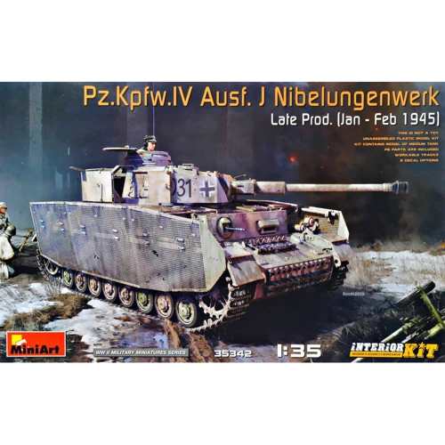 Німецький танк Pz.Kpfw.IV AUSF.J січень - лютий 1945 з інтер'єром