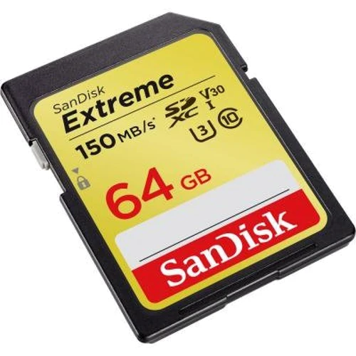 Карта памяти SanDisk 64GB SDXC Class 10 UHS-I U3 V30 Extreme (SDSDXV6-064G-GNCIN): Тип карты SDXC