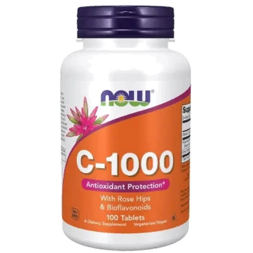 Now Foods C -1000 Вітамін С -1000 c шипшиною і биофлавоноидами 100 таблеток