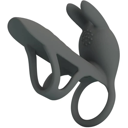 Насадка с вибрацией LYBAILE Pretty Love Master Ring Gray (BI-210326-1)