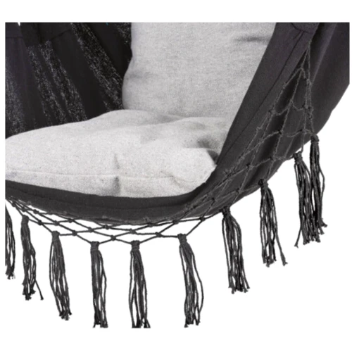 Гамак Outtec Boho XXL Бразильське крісло чорний (5907766662426) фото 3