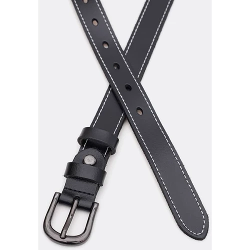 Женский ремень Borsa Leather черный (CV1ZK-007bl-black): Пол Женский