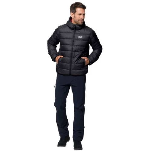 Пуховик Jack Wolfskin Helium Men 1200573-6350 50 темно-сірий зимовий з капюшоном: Вид Пуховики