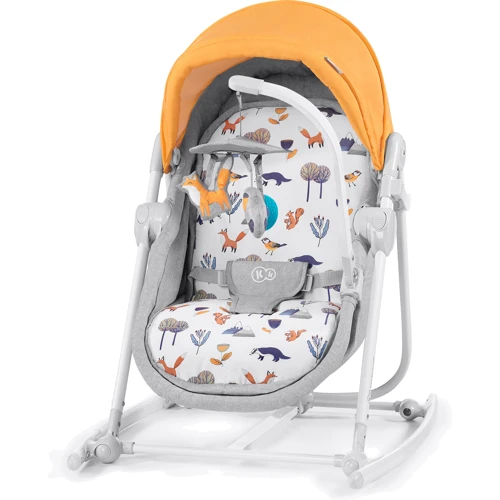 Шезлонг-качалка 5 в 1 Kinderkraft Unimo 2020 Forest Yellow (KKBUNIOYEL000N): Возраст с рождения