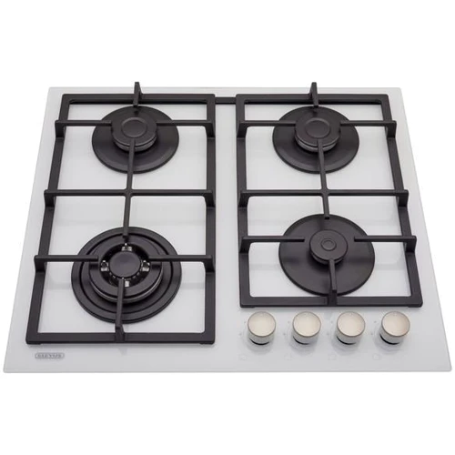 Варильна поверхня газова Eleyus VITA 60 WH CWF: Робоча поверхня скло (загартоване)