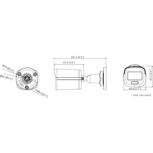 Hikvision DS-2CE10DF0T-PF2.8mm: Тип корпуса Циліндрична (Вулична)