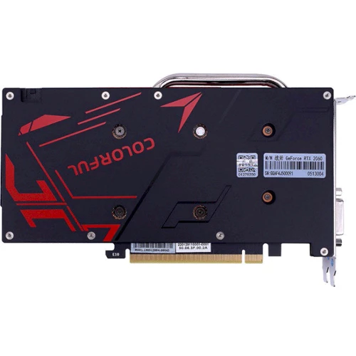 Видеокарта Colorful GeForce RTX 2060 NB-V: Разрядность шины памяти, бит 192