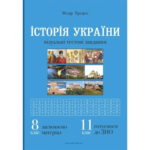 Федір Брецко: Історія України. 8 клас. Візуальні тестові завдання