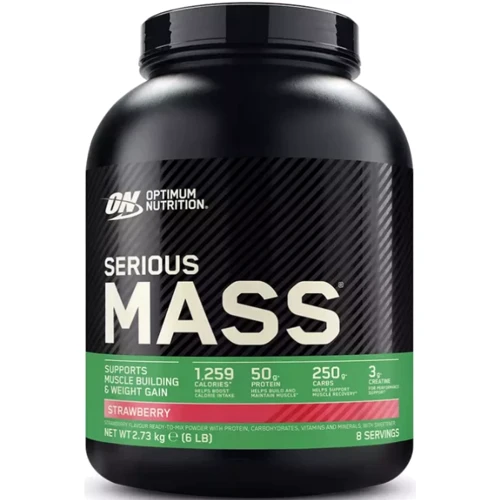 Гейнер Optimum Nutrition (EU) Serious Mass 2730 g / 8 servings / strawberry