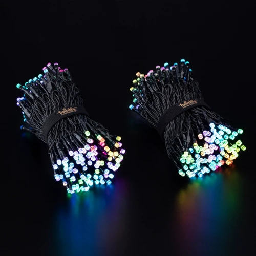 Smart LED Гирлянда Twinkly Strings RGB 400_ BT+WiFi_ Gen II_ IP44 кабель черный: Длина, м 32