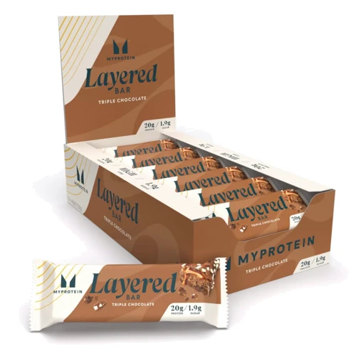 Протеиновые батончики MyProtein Layered Bar 12x60g Triple Chocolate Fudge