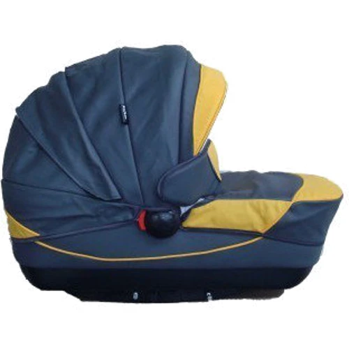 Універсальна коляска (2-в-1) Kajtex Tramonto grey-yellow (еко-шкіра) без дожд-ка фото 2