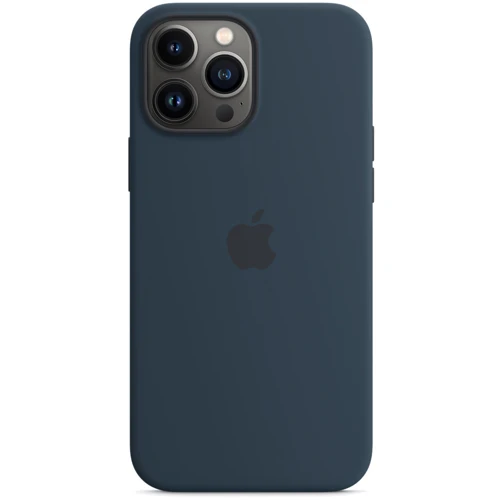 Чохол для iPhone Apple Silicone Case with MagSafe Abyss Blue (MM2T3) for iPhone 13 Pro Max: Колір синій