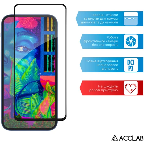 Аксесуар для смартфона ACCLAB Tempered Glass Full Glue Black для Xiaomi Mi 11T / Mi 11T Pro фото 4