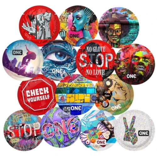 Презерватив ONE Street Art Collection, 1 шт: Тип Классические