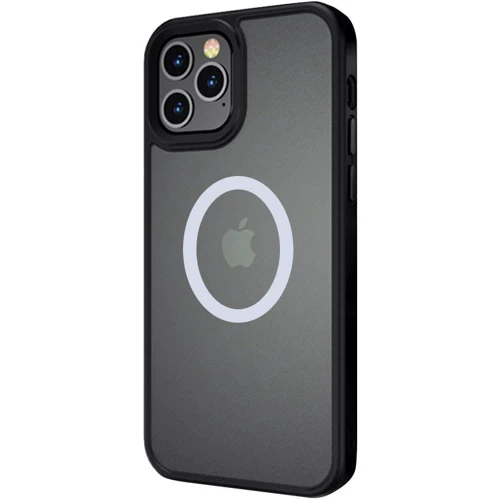 Чехол для iPhone Mobile Case TPU+PC Metal Buttons with MagSafe Black for iPhone 12 Pro Max: Тип аксессуара чехол