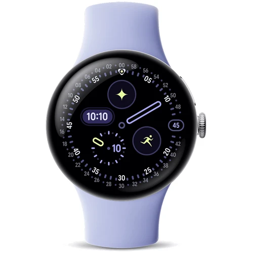 Смарт-часы Google Pixel Watch 4 41mm LTE Polished Silver Aluminium Case with Iris Active Band