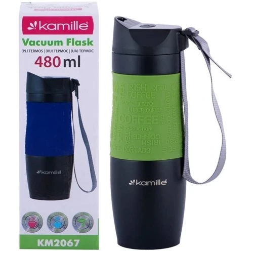 Термокружка Kamille 380 мл Зеленый KM-2153 ( KM-2153-GR)