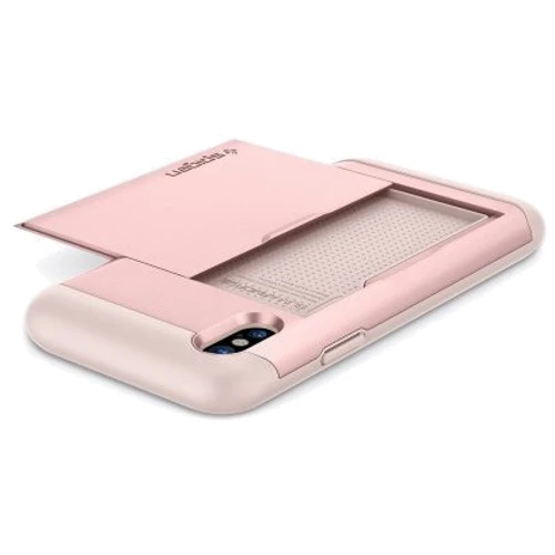 Чохол для iPhone Spigen Slim Armor CS Rose Gold (057CS22157) for iPhone X: Матеріали полікарбонат і поліуретан