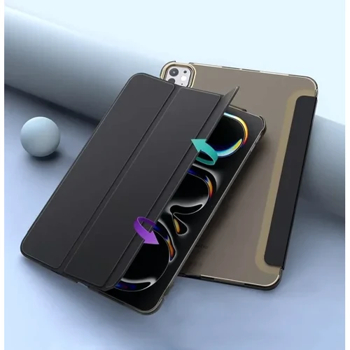 Аксесуар для iPad BeCover Case Book Tri Fold Hard Black для iPad Pro 11 M4 2024 (711726): Особливості трансформируется в подставку, Удобно держать в руке, Стильный дизайн, Надежная защита от царапин и загрязнений