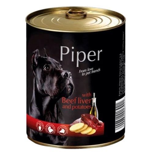 Влажный корм для собак Dolina Noteci Piper Dog с говяжьей печенью и картофелем 400 г (28278)