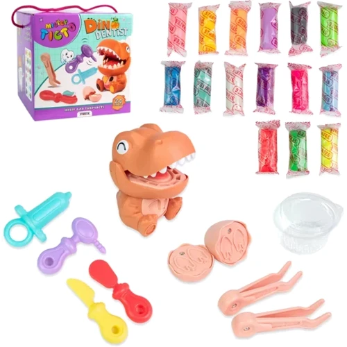 Набор для творчества Strateg Мистер тесто Dino Dentist (укр) (41020)