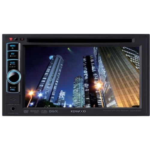 Kenwood DDX-3021: Дисплей 6,1" TFT, сенсорный, 800 х 480 пикс