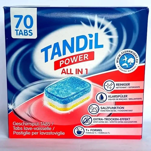 Таблетки для посудомоечных машин Tandil Power All in 1 70 шт (4099200038193)