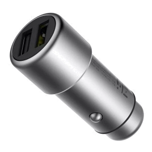 Зарядний пристрій Xiaomi ZMI USB Car Charger 2xUSB 2.4A Silver (AP821 )