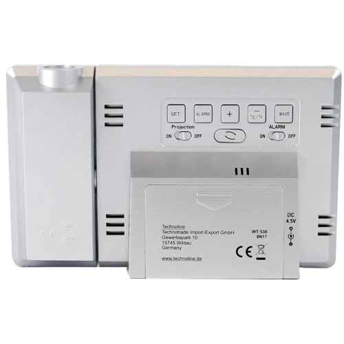 Часы настольные Technoline WT538 Silver/Anthracite (DAS301198)