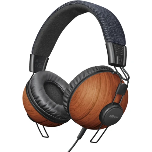 Навушники Trust Noma Headphones Denim Wood