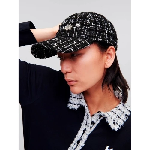 Женская бейсболка Karl Lagerfeld K/PINS BOUCLE CAP черная (226W3414-999) фото 2