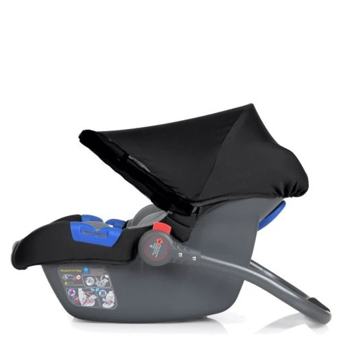 Автокресло El Camino ME 1043 Newborn+ Royal Black: Группа 0+ (до 13 кг), автокресло-переноска