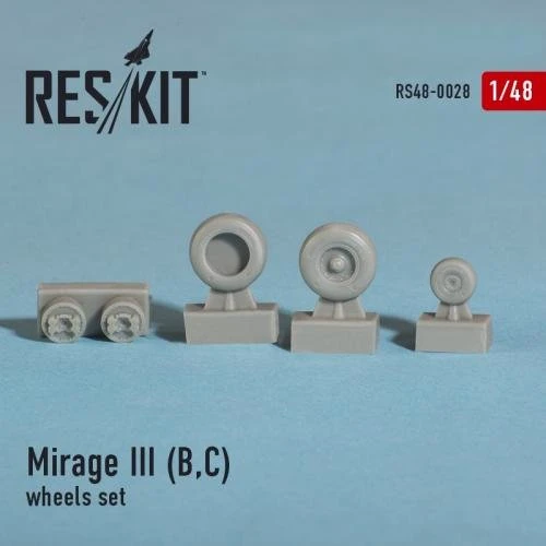 Смоляні колеса RESKIT для літака Mirage III (B, C) RS48-0028