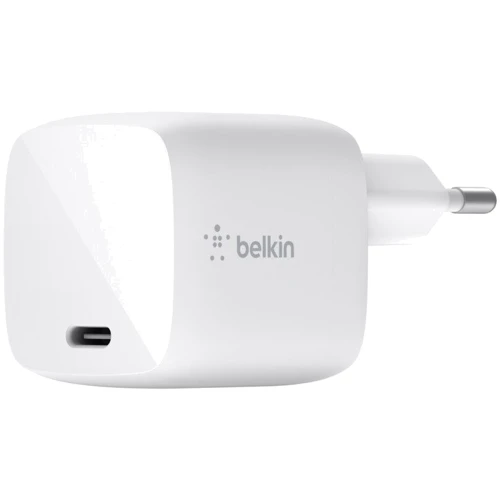 Зарядное устройство Belkin USB-C Wall Charger GAN 30W White (WCH001VFWH)