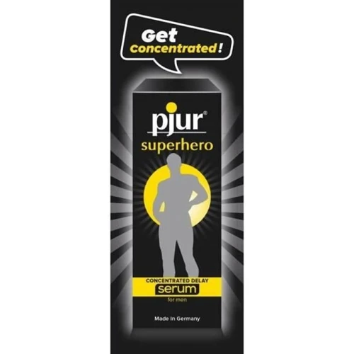Пробник пролонгирующего геля pjur Superhero Serum 1.5 мл, создает невидимую пленку снижающую чувствительность