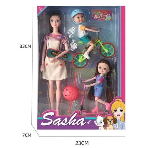 Кукла шарнирная Sasha 2 детей 30 см (51833): Возраст от 3 лет