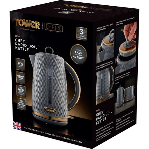 Электрочайник TOWER T10052GRY: Объем, л 1.7