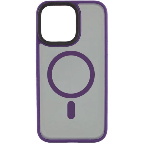 Чехол для iPhone Mobile Case TPU+PC Metal Buttons with MagSafe Dark Purple for iPhone 16 Pro Max