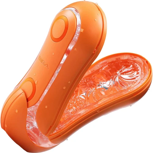 Мастурбатор Tenga Flip Orb Sunset Orange (с изменяемым сжатием, со стимулирующими шариками внутри)