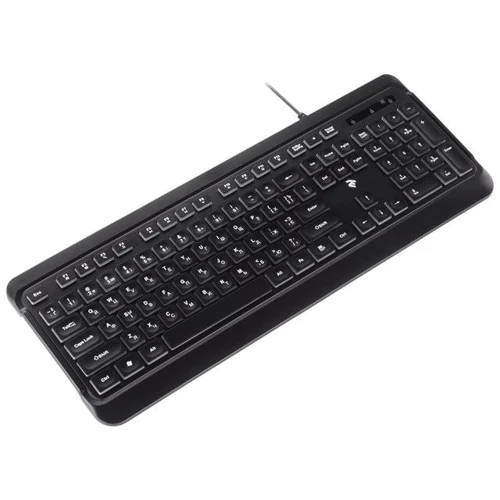 Клавиатура 2E KS120 USB Black (2E-KS120UB): Количество клавиш 104