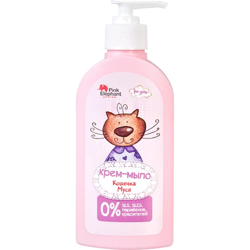 Pink Elephant Крем-мыло Кошечка Муся 250 ml