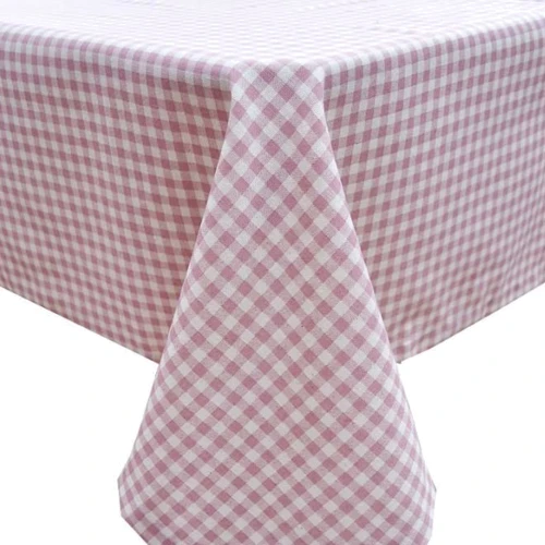 Скатерть Прованс Bella Розовая клеточка 85х85 см (13624)