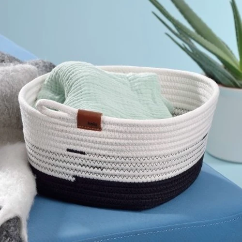 Корзина KELA Hedda черно-белый 25х12 см (24457)