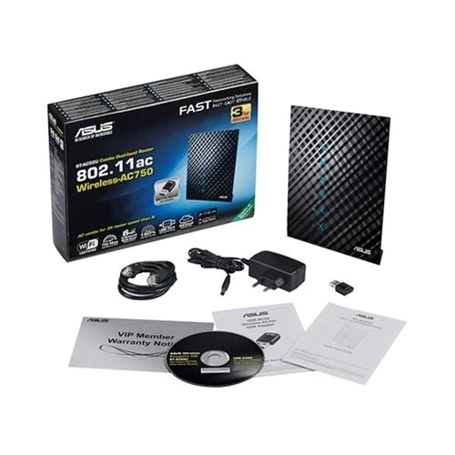 Маршрутизатор Wi-Fi ASUS RT-AC52U Combo Pack: Смуга частот 2.4 - 5 ГГц