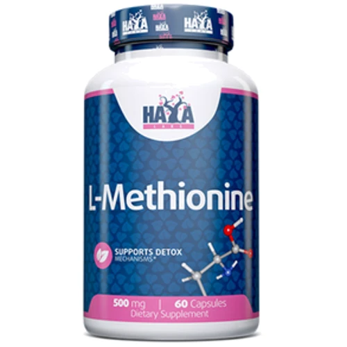 Haya Labs L-Methionine 500 мг Метионин 60 капсул