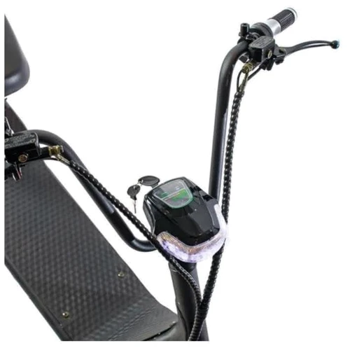 Электрочоппер ElectroBike C01S Black: Особенности С рулем, С сиденьем