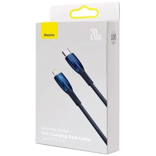 Кабель Baseus Cable USB-C to Lightning Glimmer Series Fast Charging Data 1m Blue (CADH000003) фото 9