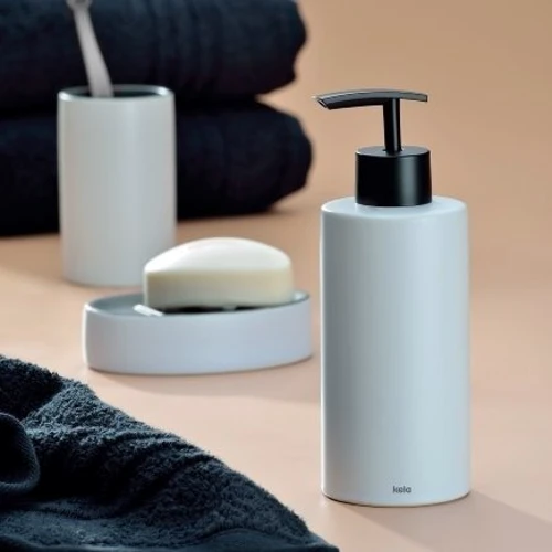 Мыльница KELA Matsi белый 12.5х8.5х3 см (23705)